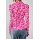 thumbnail image 5 of Camisa PRETTYGARDEN 2025 Floral Cuello en V Manga Larga Rosa Rosado XXL, 5 of 8