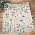 thumbnail image 4 of Spring Floral Kitchen Towels Set of 4, Water Absorbent Dish Towel, Pink Blue Flowers Butterfly Farmhouse Decorative Hand Towels - Quick Drying Cloth for Cooking Baking, 18x28 Inch, 4 of 8