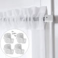 thumbnail image 3 of MasteelfCA 4pcs Closet Rod Socket Shower Curtain Rod Bracket Iron Closet Rod Support, 3 of 8