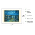 thumbnail image 2 of Starry Night Over the Rhone - From an Original Color Painting by Vincent van Gogh c.1888 - Bamboo Fine Art 290gsm Paper Print (Unframed) 18x24in, 2 of 4