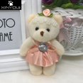 thumbnail image 3 of Para regalo de Navidad, nuevo, 12 CM, 10 unids/lote, juguetes de algodón pp para niños, muñeco de peluche, mini osito de peluche pequeño, ramos de flores, oso para boda, 3 of 5