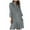 Grey, variant on Fsqjgq Womens Summer Dresses Athletic Dress for Women Party Dress Midi Summer Dresses Women Fashion Casual Button Up Ruffled Hem Long Dress Boho Vacation Dresses Casual T Shirt Dress Wedding Gues XL