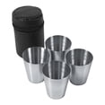 thumbnail image 2 of Mug Portable Stainless Steel Tea Coffee Cup 30ml Beer Mug Bag Using for Travel 4 pcs, 2 of 5