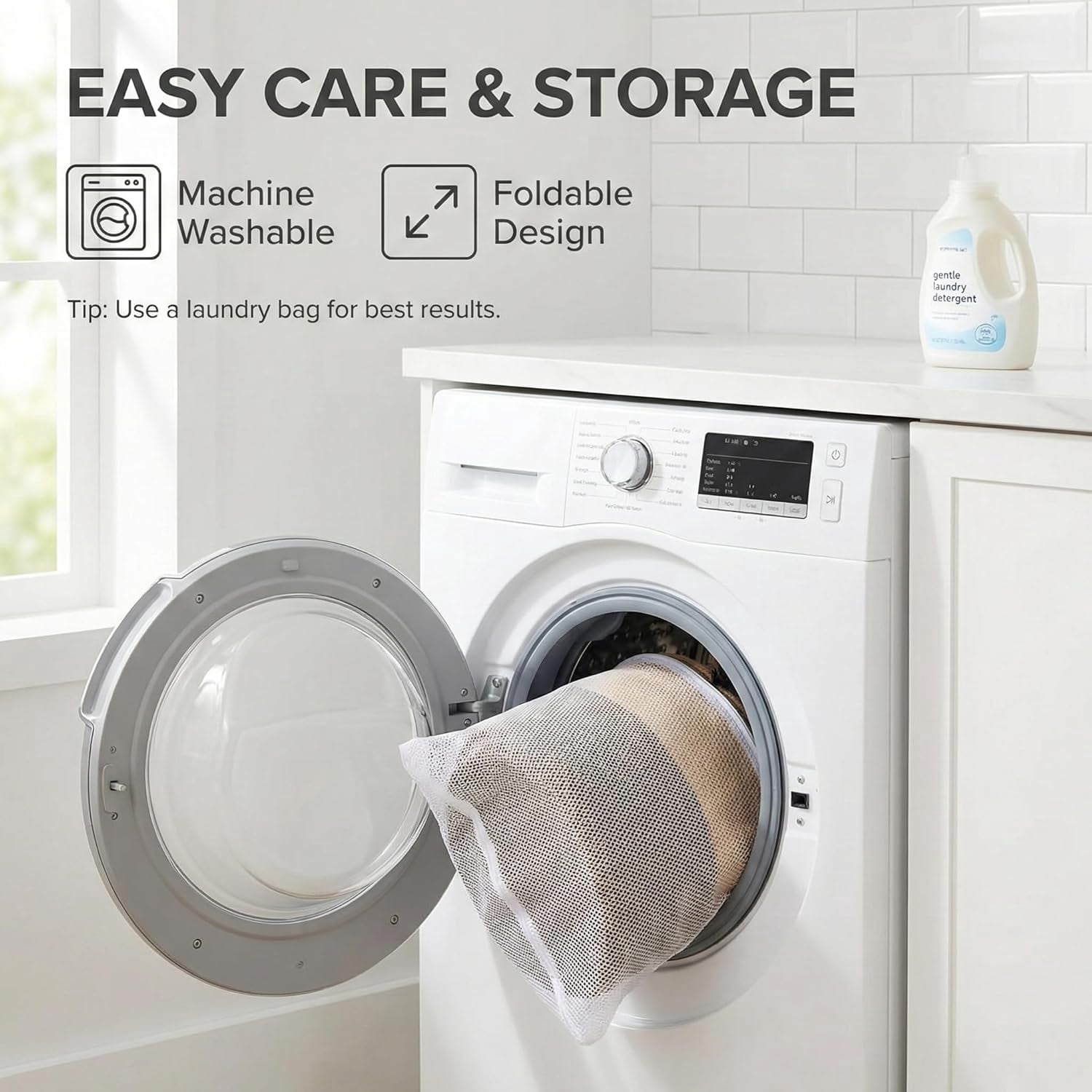 115L Extra Large Oatmeal Woven Cotton Rope Blanket Basket & Laundry Hamper with Reinforced Handles, Machine Washable Storage Bin for Pillows, Comforters & Toys, Perfect for Living Room