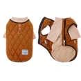 thumbnail image 2 of Ropa de invierno para perros, chaleco cálido con cremallera y chaqueta con jersey para perros pequeños y medianos, pug, chihuahua, bulldog francés, clima frío, 2 of 5