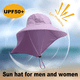 thumbnail image 4 of Gorro de pesca con solapa para cubrir el cuello, gorra de béisbol con solapa para senderismo, Safari, hombres UPF50+, 4 of 5