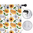 thumbnail image 4 of Blackout Kids Curtains,White Sunflower Childrens Insulated Curtains Set Of 2,Bedroom Essentials,Toddler Room Decor 42x54in(106x137cm), 4 of 4