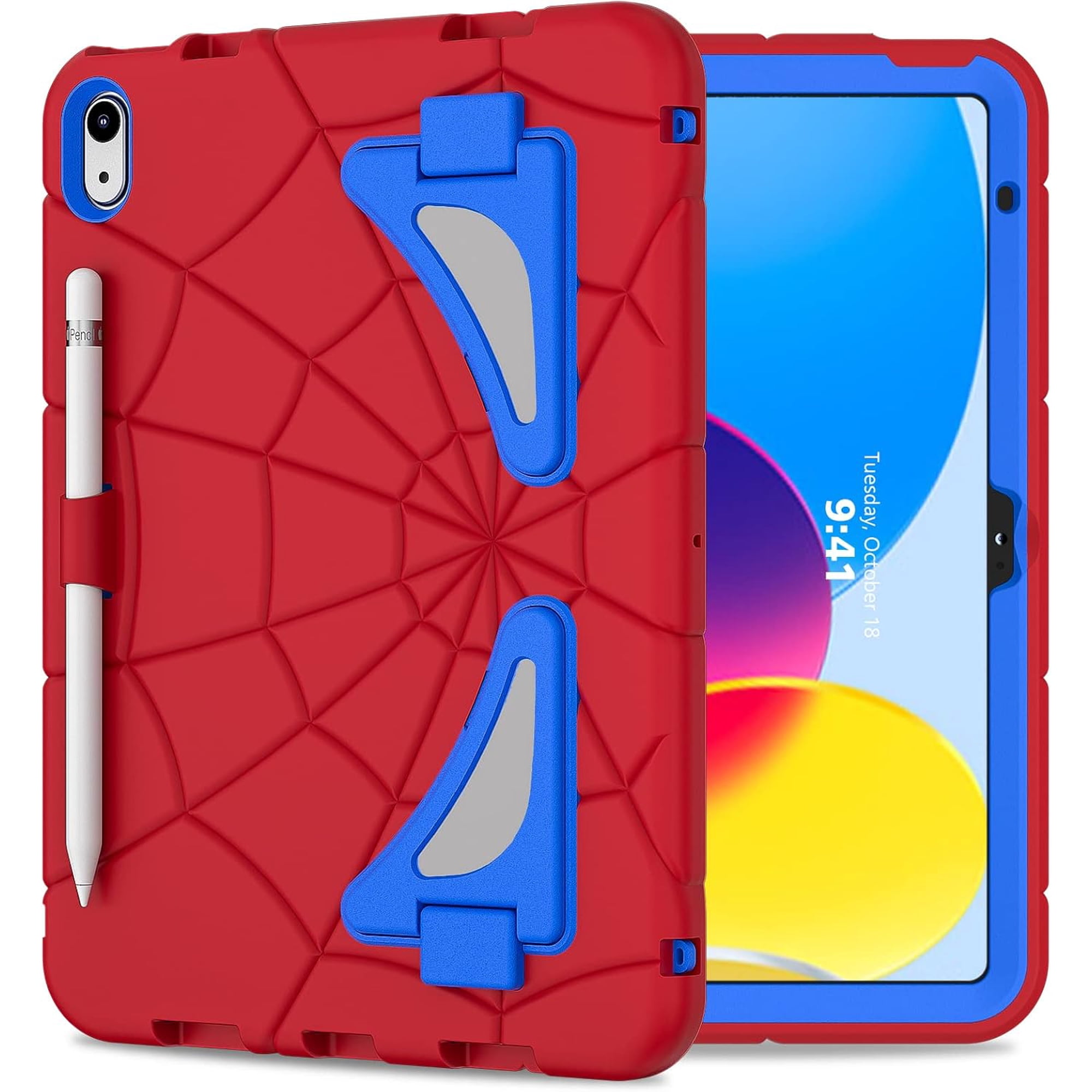 REQO Compatible with iPad (2026) 12th A19/iPad (2022) 10th/iPad (2025) 11th A16 Tablet Case，Lightweight Shockproof Protective Cover with Kickstand for Kids Children Boys Babies