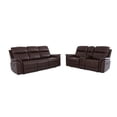 thumbnail image 6 of Gewnee Air Leather Power Recliner Sectional ,Chair Loverseat and Sofa Couch with LED, USB Port&Cup Holder for Living Room, 6 of 14