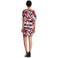 thumbnail image 2 of VINCE CAMUTO Womens Pink Floral Jewel Neck Above The Knee Dress Size: 12, 2 of 2