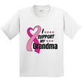 thumbnail image 3 of Inktastic Breast Cancer Awareness I Support My Grandma Pink Ribbon Youth T-Shirt, 3 of 5