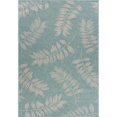 thumbnail image 1 of LR Resources SANIB81650OAS5373 Ash Leaves Indoor & Outdoor Rectangle Area Rug, Teal, 1 of 1