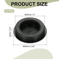 thumbnail image 2 of Uxcell Round Vent Cover, Plastic Air Vent for Home Ceiling Wall Duct Cabinet Closet Black, 2 of 7