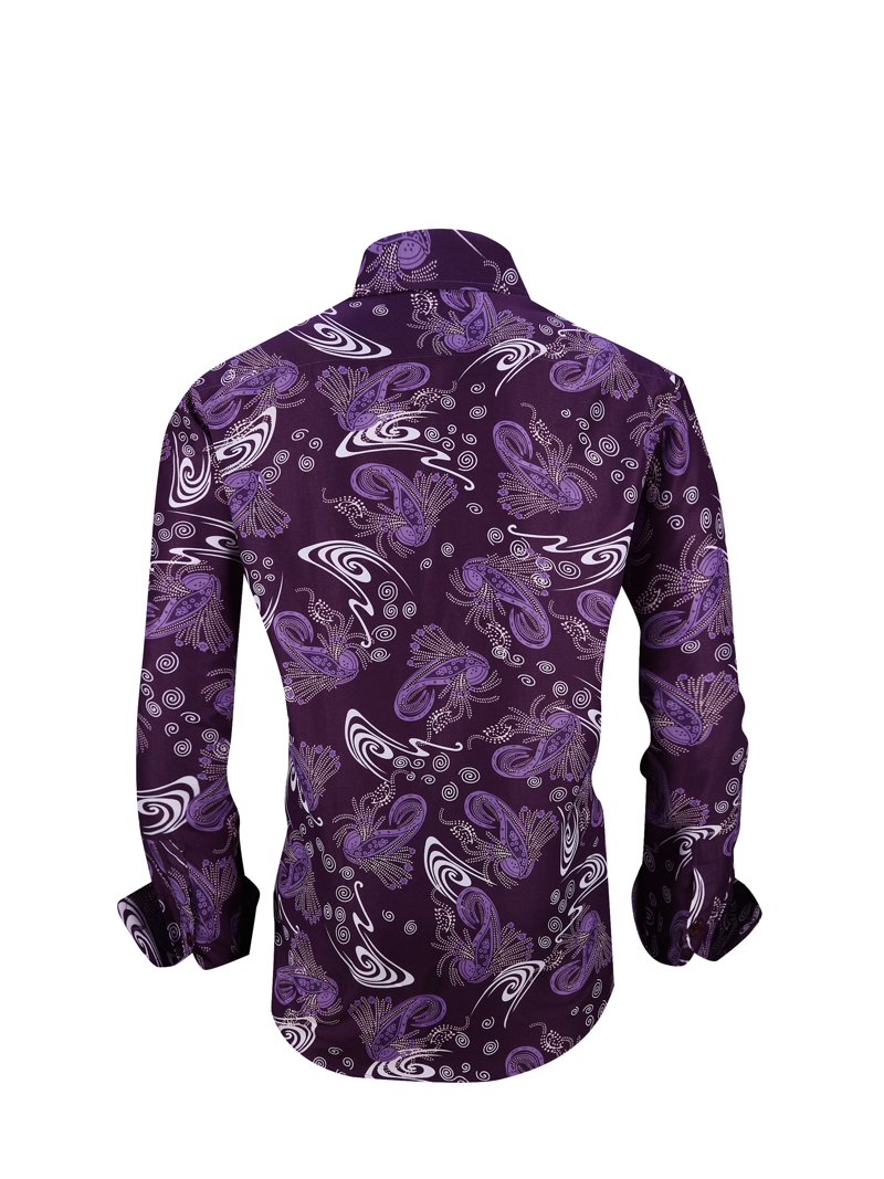 purple paisley dress shirt Eight-X | Designer Dress Shirts