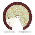 thumbnail image 2 of Kdxio Dog And Flower Print Christmas Tree Skirt Christmas Xmas Tree Skirts Mat for New Year Holiday Christmas Party Decorations-48", 2 of 6