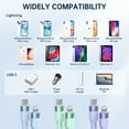 thumbnail image 5 of Cshidworld Lightning Cable Charger [Apple Mfi Certified], 3 Pack 6ft Type c to Lightning Fast Charger Cable, Silicon Charge Cord Compatible with iPhone 14/13/12/11 Pro Max Xr Xs 8 iPad and More, 5 of 7