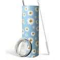 thumbnail image 1 of Green Irish Shamrocks Tumbler with Lid and Straw，St. Patrick''s Vacuum Insulated Tumbler With StrawTumbler, 20 oz Stainless Steel Tumbler, 1 of 6