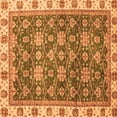 thumbnail image 1 of Ahgly Company Indoor Square Oriental Orange Traditional Area Rugs, 3' Square, 1 of 4