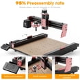 thumbnail image 3 of TwoTrees TTC 450 Pro CNC Máquina de grabado y corte láser, fresadora y cortadora, 460 x 460 x 80 mm Para madera y PVC (EE. UU.), 3 of 15
