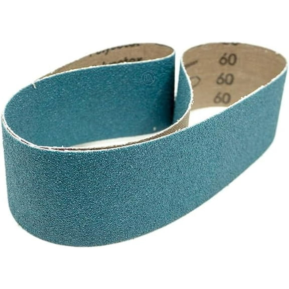 Benchmark Abrasives 2" x 36" Metal Grinding Zirconia Sanding Belts for Back stand Belt Grinders, Knife Belt Sanders, Benchstand Grinders Sanding Belt (6 Pack) - 80 Grit