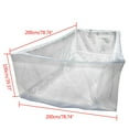 thumbnail image 4 of ToppiJoy 2*2*1m Foldable Mesh Fishing Bait Trap Crab Net White Fish Trap Breeding Nest for Fish Lobster Frog Farming Slope Protection Drying, 4 of 11