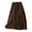 Coffee #1, variant on pstuiky Skirt for Women , Women Solid Color Summer Double Cotton Linen Skirt Mid-Calf Skirt Leisure