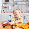 thumbnail image 2 of Neihepal 12oz Stainless Steel Insulated Water Bottle, BPA Free Cola Flask, Keeps Cold 24H Hot 12H (Green Blue,1), 2 of 7