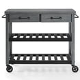 thumbnail image 3 of Crosley Roots 2 Drawer Kitchen Cart in Gray and Black, 3 of 11