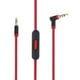thumbnail image 1 of Audífonos Cable de de 35 mm chapado en oro para Beats Solo HD Studio Pro Mixr (negro + rojo), 1 of 9