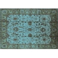 thumbnail image 1 of Ahgly Company Indoor Rectangle Oriental Light Blue Traditional Area Rugs, 2' x 4', 1 of 4