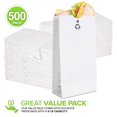 thumbnail image 2 of Bolsas de papel Stock Your Home Kraft, color blanco, 4 libras (1,8 kg), 500 unidades, 2 of 7