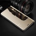 thumbnail image 3 of Compatible With Galaxy S10 Cover Mirror Cell Phone Case, Cover Clear View Pu Leather Case Flip Protective Cover Wallet Cell Phone Case Flip Case Wallet Case Leather Cover For Galaxy S10, Gold, 3 of 4