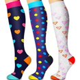 thumbnail image 4 of AWZXDE Casual Knee‑High Socks Adult Knee High Socks Stretch Knit Graphic Print Socks for Party Daily Fashion And Themed Outfit Matching, 4 of 8