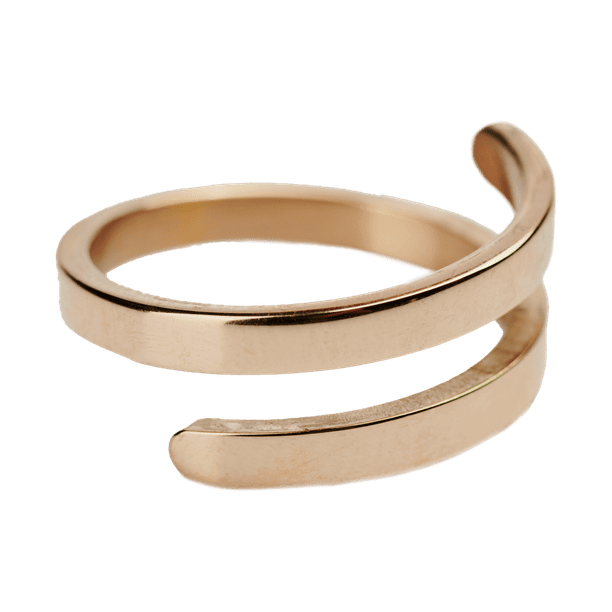 Anillo de Mujer LuckyLy Acero Inoxidable Modelo Carola rosa Ajustable Talla 7
