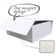 thumbnail image 5 of Caja de regalo blanca con tapa, caja plegable para propuesta de padrinos de boda con imán, cajas de regalo para regalos, bodas, Navidad, cumpleaños, 5 of 5