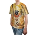 thumbnail image 4 of Welcome Fall Pug Strolling Through the Autumn Maple Forest All Over Print 3D Shirt Unisex Merch Dog Lover Gifts - 12012, 4 of 6