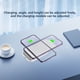 thumbnail image 5 of Cargador inalámbrico, cargador portátil vertical de escritorio, carga rápida inalámbrica, cargador inalámbrico móvil plegable de 15 W, compatible con carga inalámbrica de bobina, compatible con iOS y, 5 of 8