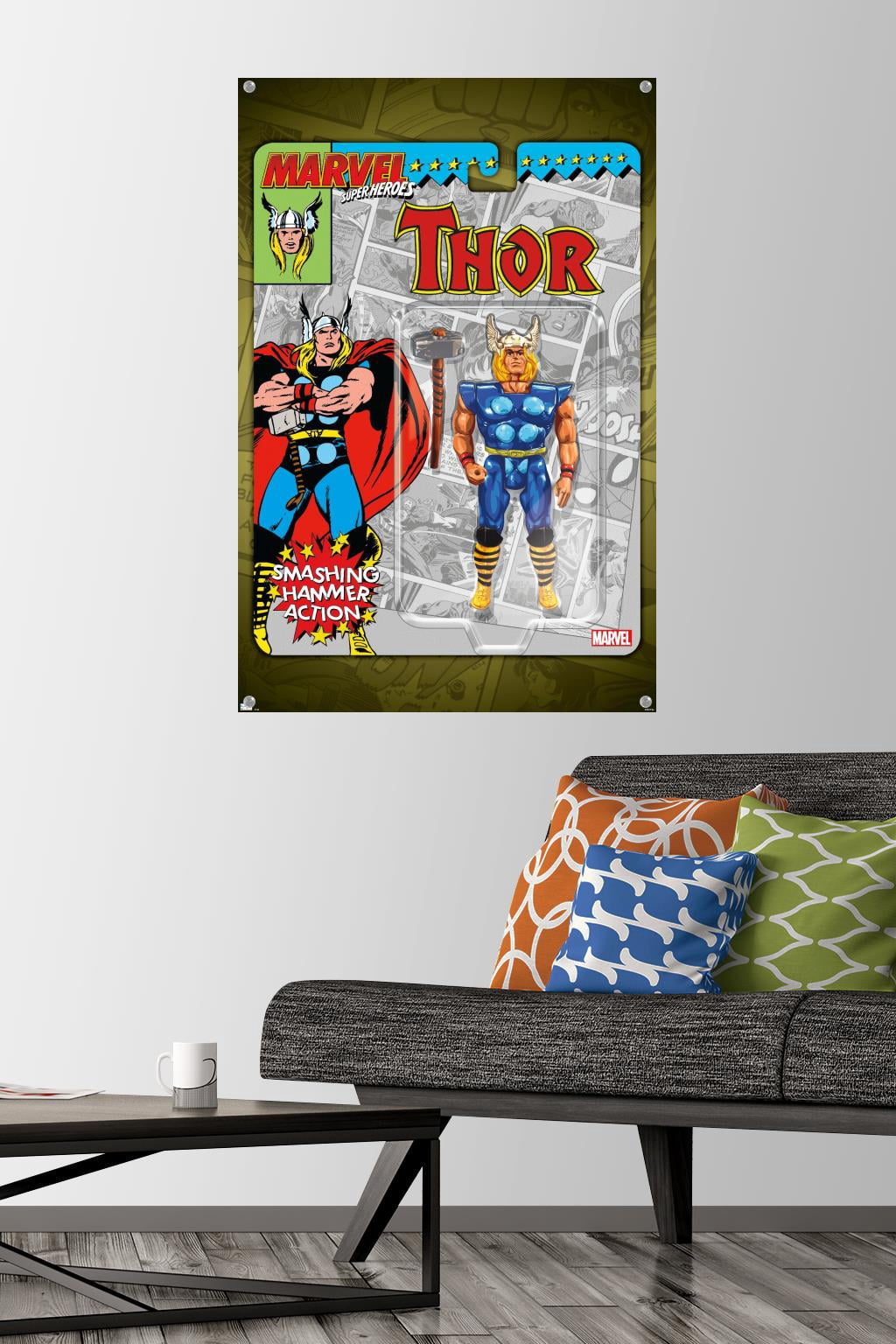 Marvel Toy Vault - Thor Wall Poster with Pushpins, 22.375" x 34"