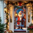 thumbnail image 5 of Dongrere Christmas Door Curtain for Porch Decor Waterproof Christmas Door Cover Backdrop for Home & Storefronts, 5 of 7