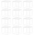 thumbnail image 2 of Square Jewelry Display Container Plastic Candy Boxes Gifts 3.34x3.34x3.34in 12Pcs, 2 of 2