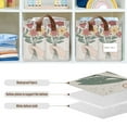 thumbnail image 4 of Yayeee Foldable Storage Basket for Shelves with Handles Set of 2 Waterproof Cloth Bins, Beige Cute Flower, 4 of 7