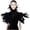 Style-3, variant on Handmade Natural Feather Cape – Adjustable Satin Ribbon & Luxurious Layered Design for Club Parties, Dance Events & Festive Celebrations