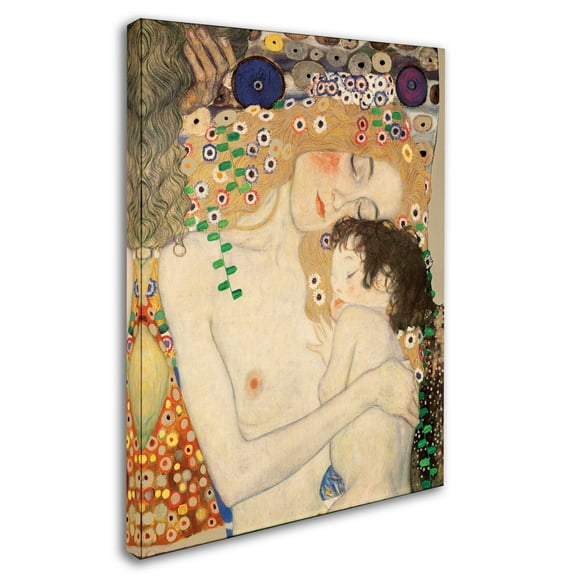 Gustav Klimt 'Three Ages' Canvas Art