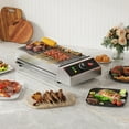 thumbnail image 2 of 1800W Electric Indoor Grill - Portable Smokeless BBQ Countertop Grill with Removable Griddle, Stainless Steel for Home, Camping, Parties & Picnics, 2 of 7