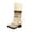 Beige, variant on Joykidd Women's Pom‑Pom Winter Knee-High Boots Suede Platform Lug Sole Plush Mid-Calf Boots for Holiday Party Festival Outfits