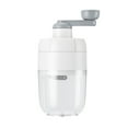 thumbnail image 2 of Hand Shaved Ice Crusher Manual Ice Shaver Machine | Stainless Steel Blade | Food Grade Plastic | Household Fruit Ice Crusher | Easy Hand Crank | Non-Electric | Compact 12.5x12.5x26.5cm | White, 2 of 9