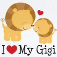 thumbnail image 2 of CafePress - I Love Gigi Infant Bodysuit - Baby Light Bodysuit, Size Newborn - 24 Months, 2 of 4