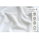 thumbnail image 4 of Toallas de mano LANE LINEN, 100% algodón, 6 unidades (40 x 70 cm), color blanco, 4 of 6