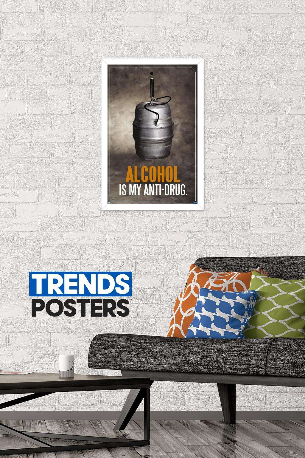 Alcohol - Anti-Drug Wall Poster, 14.725" x 22.375", Framed
