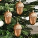thumbnail image 4 of Decoraciones navideñas, adornos navideños, regalos de Navidad. Colgante pequeño decorativo especial de Navidad, de plástico con baño dorado. Juego de colgantes de plástico. Objetos decorativos de plás, 4 of 6